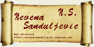Nevena Sanduljević vizit kartica